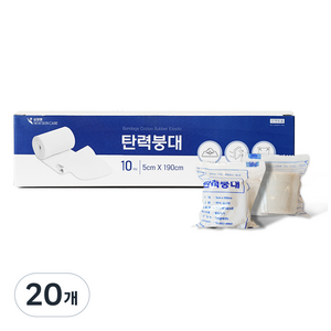 상처엔 뉴스킨케어 탄력붕대 5 x 190 cm, 20개, 10개입