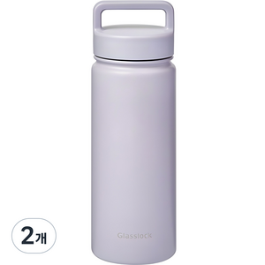 글라스락 스포티 핸들 텀블러, 페일라벤더, 500ml, 2개