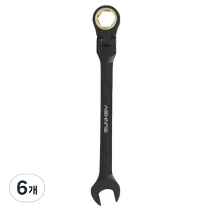 썬키 플렉시블 기어렌치 안티슬립 SGA-14F, 6개