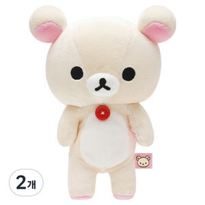 산엑스 코리락쿠마 인형 S, 혼합색상, 2개, 19cm