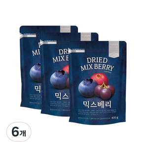 리치팜너트 믹스베리, 400g, 6개
