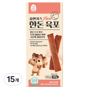 홈앤키즈 한돈 육포, 30g, 15개