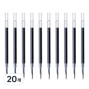제브라 리필 JF 볼펜심 0.5mm, 블루블랙, 20개