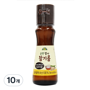 OrganicStory 순한 발아 참기름, 80ml, 10개