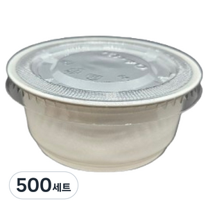 스완 70파이 고급소스용기 백색 + 뚜껑 세트, 500세트, 100개