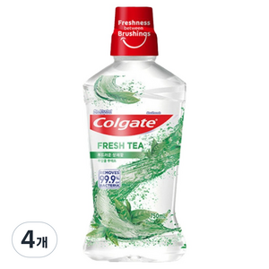 콜게이트 마우스워시 후레쉬 티, 750ml, 4개