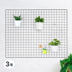 알뜨리 네트 철망 920x800mm, 3개, 블랙