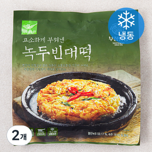 부침명장 녹두빈대떡(냉동), 400g, 2개