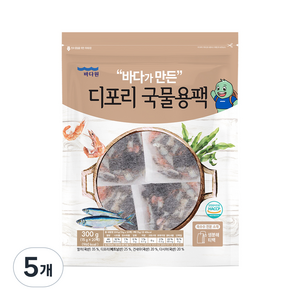 바다원 디포리 국물용팩, 300g, 5개