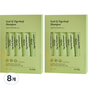 스칼큐 타이거립 버전투 여행용 일회용 샴푸 스틱 허브 시트러스향 20p, 200ml, 8개