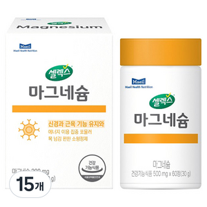 셀렉스 마그네슘 30g, 15개, 60정