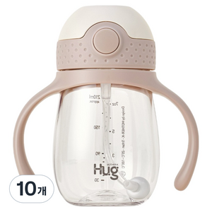 마더케이 허그 추 빨대컵, 210ml, 10개, 핑크