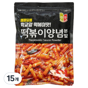 첫맛 떡볶이양념분말 순한맛, 500g, 15개