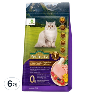 베타그로 시니어 고양이 신선한 방목닭고기 잘먹는 사료, 1kg, 6개, 닭