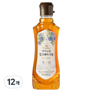 마이노멀 저당 저칼로리 얼그레이 시럽, 12개, 500g