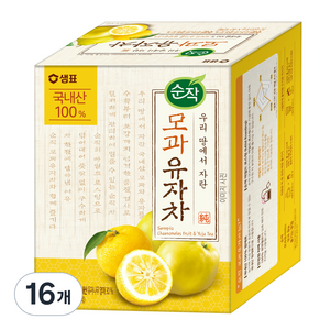 순작 모과 유자차 티백, 800mg, 40개입, 16개