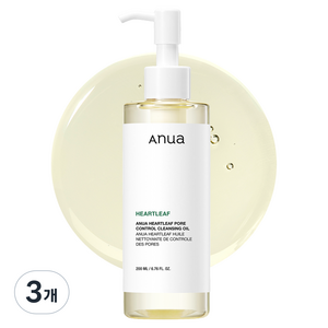 아누아 어성초 포어 컨트롤 클렌징 오일, 3개, 200ml