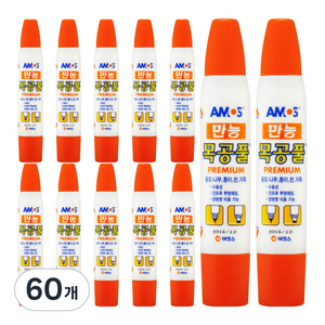 아모스 만능 목공풀, 36g, 60개