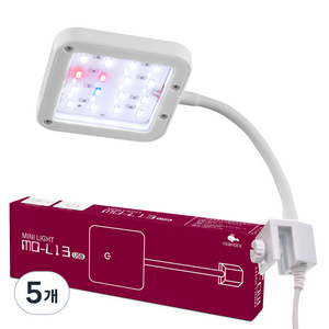 모비딕 LED 미니 라이트 스퀘어 어항조명 MO-L13 USB, 5개