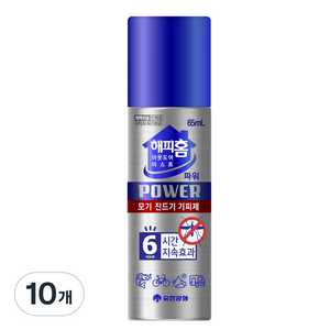 해피홈 아웃도어 미스트 파워 모기 진드기 기피제, 65ml, 10개