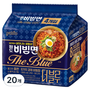 팔도비빔면 더블루 135g, 80개