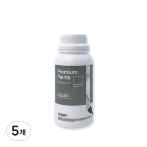 노루페인트 팬톤 프리미엄 수성 젯소, 불투명, 500ml, 5개