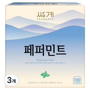 쌍계명차 페퍼민트, 500mg, 3개, 100개입