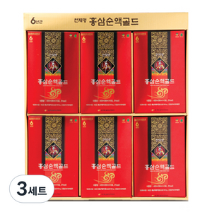 천제명홍삼 홍삼순액 골드 30p 설 선물세트 + 쇼핑백, 3세트