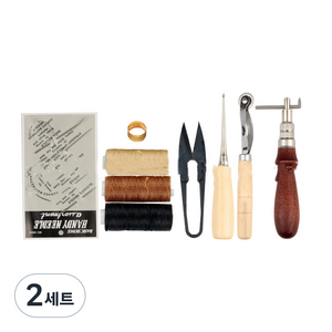 갬부지 가죽 DIY 9종 세트, 혼합색상, 2세트