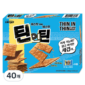 하늘처럼 틴인틴 비스켓, 200g, 40개