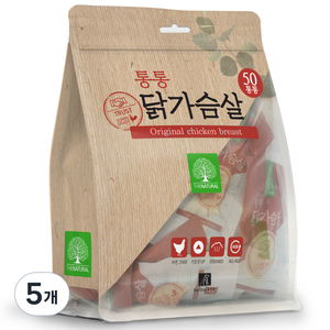 더내추럴 고양이 통통 간식, 닭가슴살, 900g, 5개