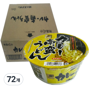 멘노스나오시 컵 카레 우동, 81g, 72개