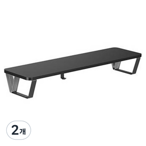 엘디엘마운트 데스크테리어 모니터 받침대 APL-ST800, Matte Black, 2개