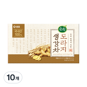 순작 도라지 생강차, 700mg, 120개입, 10개