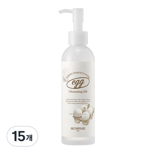 스킨푸드 에그화이트 퍼펙트 포어 클렌징 오일, 200ml, 15개