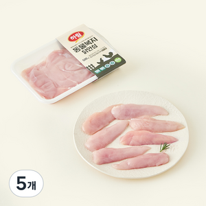 하림 동물복지 인증 닭안심 (냉장), 500g, 5개