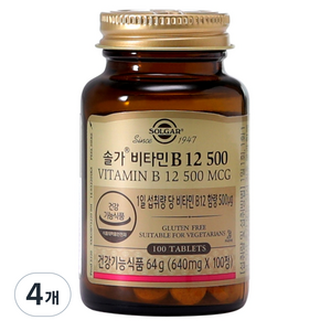 솔가 비타민 B12 500, 100정, 4개