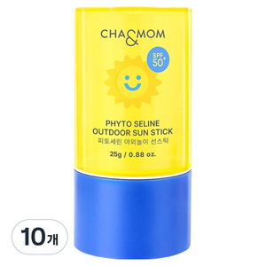 차앤맘 피토세린 야외놀이 선스틱 SPF50+ PA++++, 25g, 10개