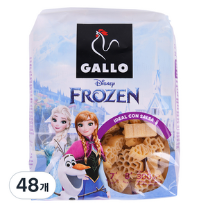 GALLO 디즈니 겨울왕국 파스타, 300g, 48개