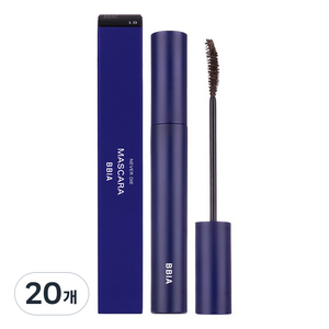 삐아 네버다이 마스카라 7g, 파워블랙, 20개