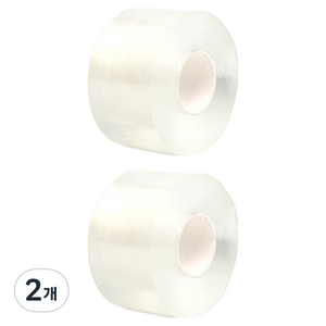 투데이리빙 실리콘 풍선 양면 테이프 50mm x 3m R79128W 2p, 2개, 투명