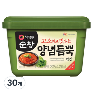 청정원순창 양념듬뿍 쌈장, 500g, 30개