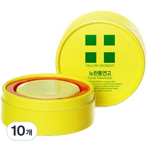 의약외품 노란통연고 상처 여드름 흉터흔적지우개, 18g, 10개