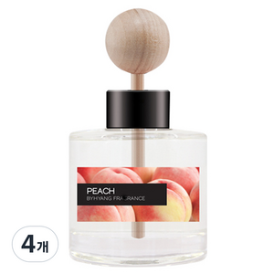 더허브샵 바이향 오토모티브 차량용 디퓨저 50ml 본품, 4개, 피치