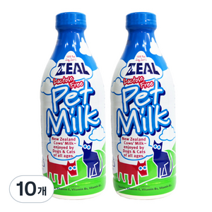 질 뉴질랜드 강아지 펫밀크, 우유맛, 1L, 10개
