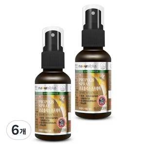내츄럴플러스 프로폴리스 스프레이, 30ml, 6개