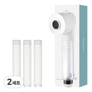 해피달링 싱크대 필터 헤드 핸디형 + 리필필터 3p + 어댑터 6종 세트 JWK-202, 2세트