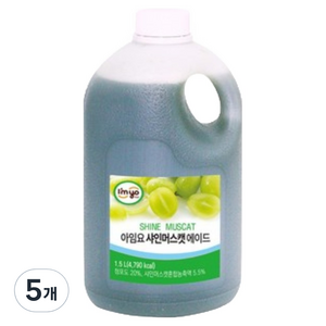 아임요 샤인머스캣 에이드, 1.5L, 5개