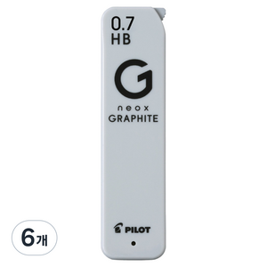 파이롯트 new 네옥스 그라파이트 샤프심 HB, 0.7mm, 6개