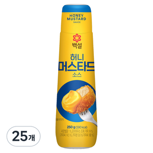 백설 허니머스타드 소스, 250g, 25개